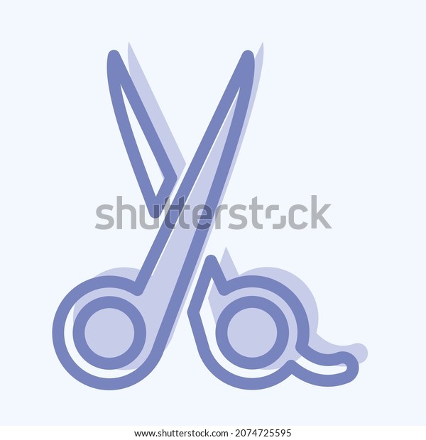 Icon Scissor - Two
Tone Style - Simple illustration, Editable stroke, Design template
vector, Good for prints, posters, advertisements, announcements,
info graphics, etc.