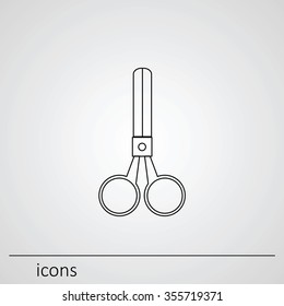  Icon of scissors.