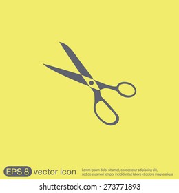 Icon scissors.  sewing and fashion.