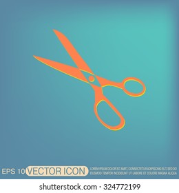 Icon scissors.  sewing and fashion.