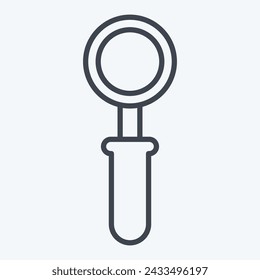 Icon Scoop. related to Milk and Drink symbol. line style. simple design editable. simple illustration