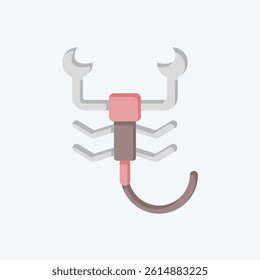 Icon Scorpion. related to Insects symbol. flat style. design editable