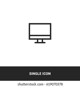 icon screen monitor computer display single icon design graphic