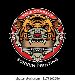 icon screen printing design, vector EPS 10