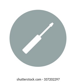 icon of screwdrive.  Modern design flat style icon.