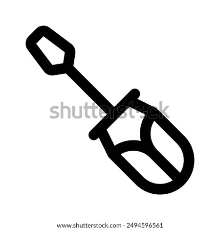 Icon of screwdriver in trendy design style, premium vector