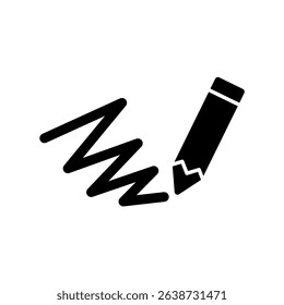 Icon a scribble, isolated against a clean background.