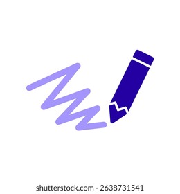 Icon a scribble, isolated against a clean background.