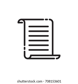 icon scroll paper