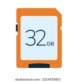 icon sd card adapter with 32gb memory size, suitable for completing websites, posters and others