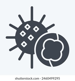 Icon Sea Urchins. related to Seafood symbol. glyph style. simple design illustration
