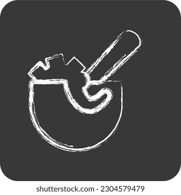 Icon Seafood Soup. suitable for Japanese symbol. chalk Style. simple design editable. design template vector