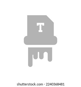 icon seal, printer, vector illustration