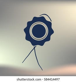 Icon of seal. Stock vector illustration