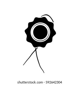 Icon of seal. Stock vector illustration