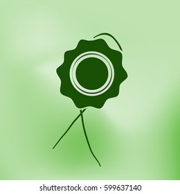 Icon of seal. Stock vector illustration