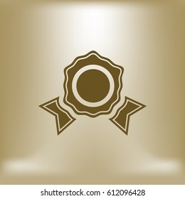 Icon of seal. Stock vector illustration