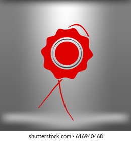 Icon of seal. Stock vector illustration