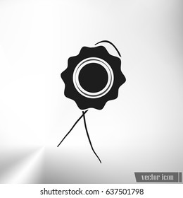Icon of seal. Stock vector illustration