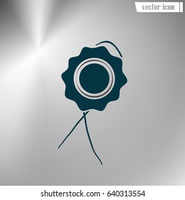 Icon of seal. Stock vector illustration