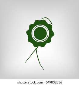 Icon of seal. Stock vector illustration