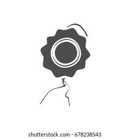 Icon of seal. Stock vector illustration