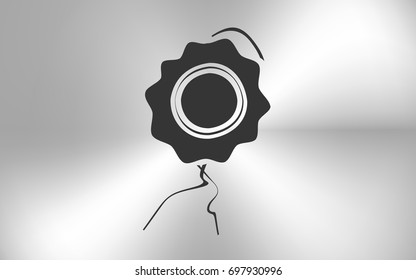 Icon of seal. Stock vector illustration