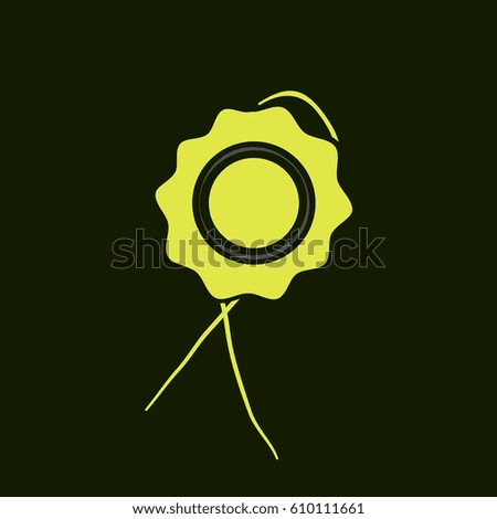 Icon of seal. Stock vector illustration