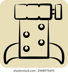 Icon Sealife. related to Plastic Pollution symbol. hand drawn style. simple design editable. simple illustration