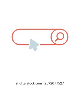 Icon a search bar, isolated against a clean background.