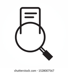 Icon search document file line  Icon Graphic Design