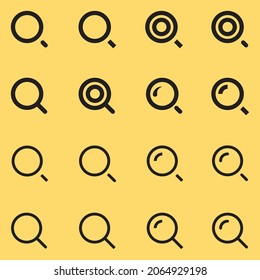 búsqueda de iconos para el motor de búsqueda, diseño UI UX