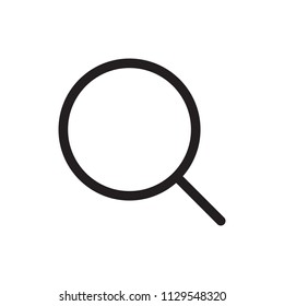 Icon search. Logo, design, universal, business, social media. Pixel perfect. Vector Eps10.