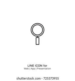 Icon search magnifying graphic design single icon vector
