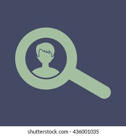 Icon of Search & User. Eps-10.