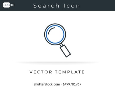 Icon Search For Website, Infographic Element. Vector Illustration