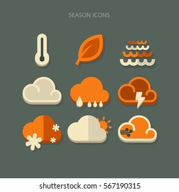 icon season vector
