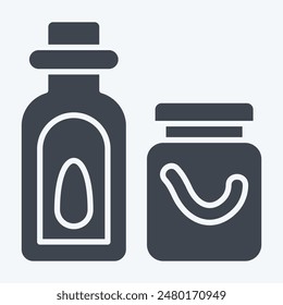 Icon Seasoning. related to Kitchen Tool symbol. glyph style. simple design illustration