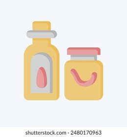 Icon Seasoning. related to Kitchen Tool symbol. flat style. simple design illustration