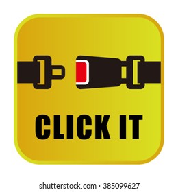 Icon seat belt vector