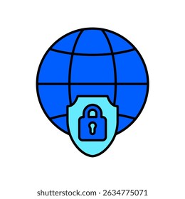 Icon a secure connection, isolated against a clean background.