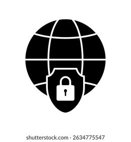 Icon a secure connection, isolated against a clean background.