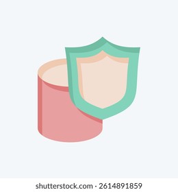 Icon Secure Data Storage. related to Cryptocurrency symbol. flat style