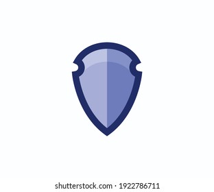 Icon Secure Shield With Shadow Vector