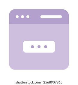 Icon of secure website in modern style, web security vector design