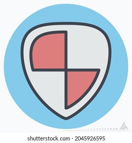 Icon Security - Color Mate Style - Simple illustration, Editable stroke, Design template vector, Good for prints, posters, advertisements, announcements, info graphics, etc.