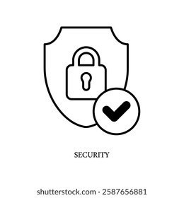 Icon a security, isolated against a clean background.