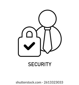 Icon a security, isolated against a clean background.