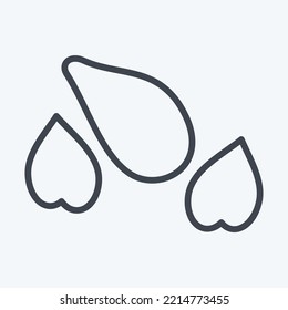 Icon Seeds. suitable for Garden symbol. line style. simple design editable. design template vector. simple illustration