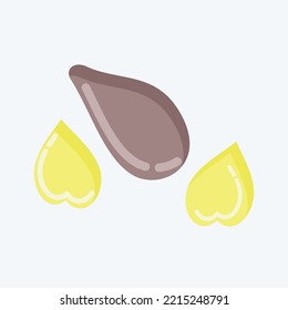 Icon Seeds. suitable for Garden symbol. flat style. simple design editable. design template vector. simple illustration